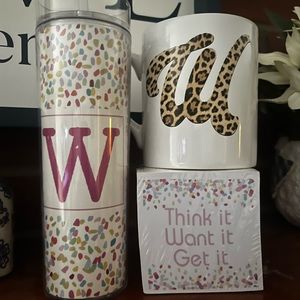 Confetti themed cup with Matching not pads!